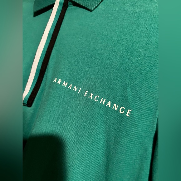 Green Armani Exchange Men’s Polo - Picture 5 of 5